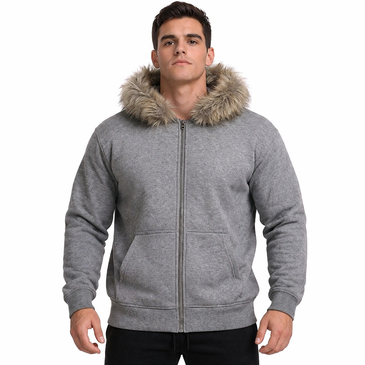 HypeWalk - Retro Y2K High Collar Zip Jacket Virex Nova