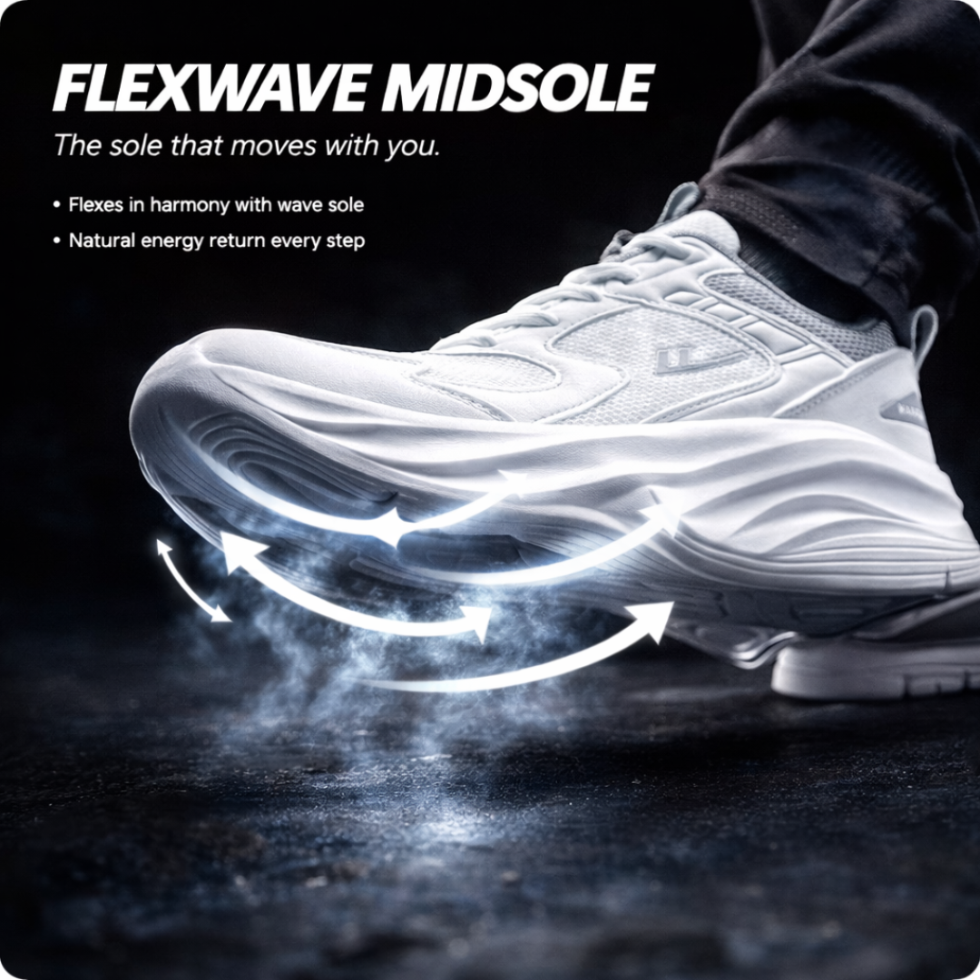 HypeWalk White Wave + Free Sock Pack
