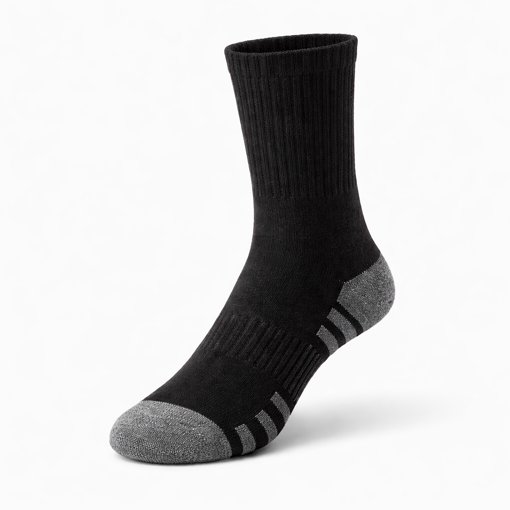 HypeWalk - 10-Pair Mid-Calf Sport Socks Set Core Stride