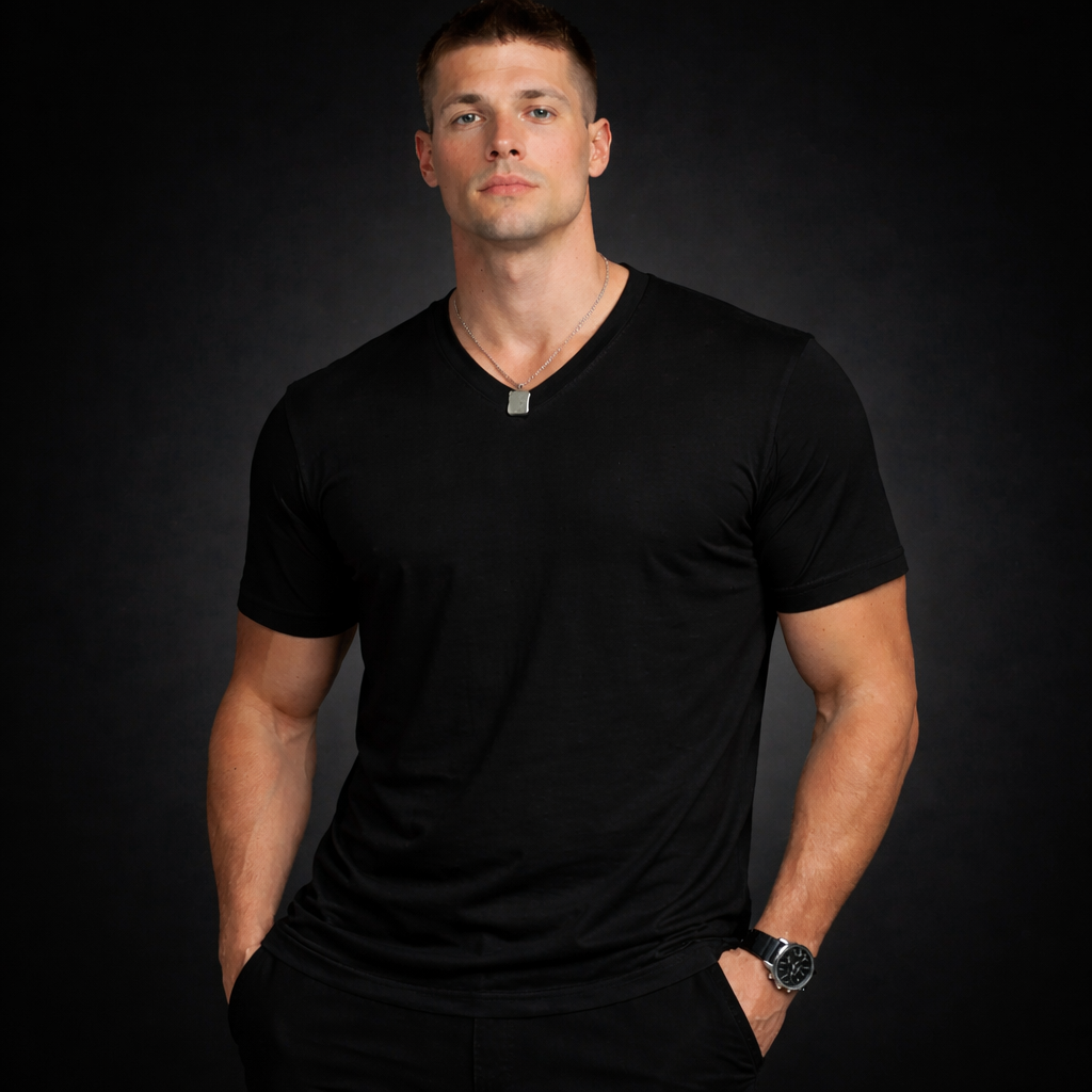 HypeWalk - Casual V-Neck T-Shirt Virel Ease