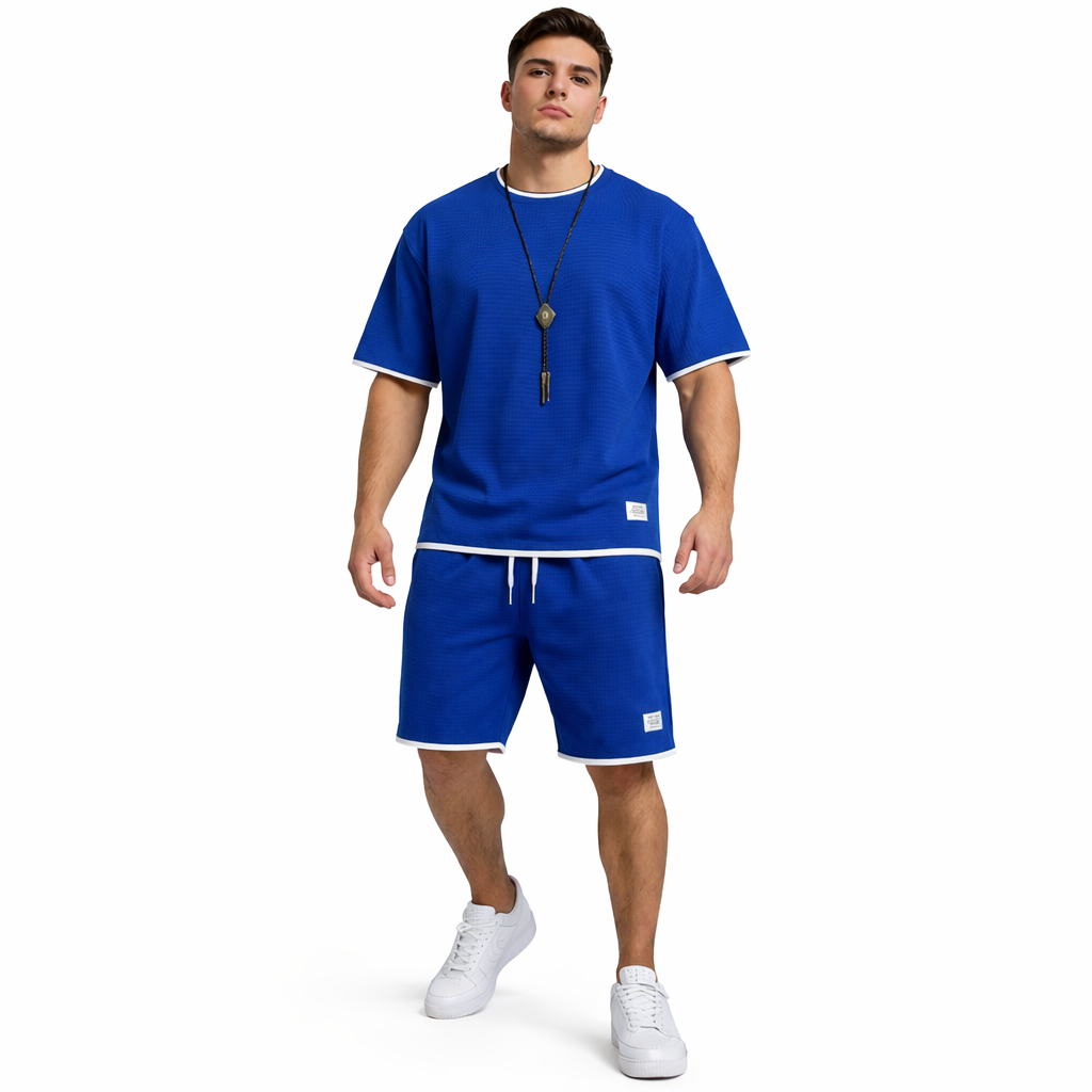 HypeWalk - Modern Shorts and T-Shirt Set Nova Drift