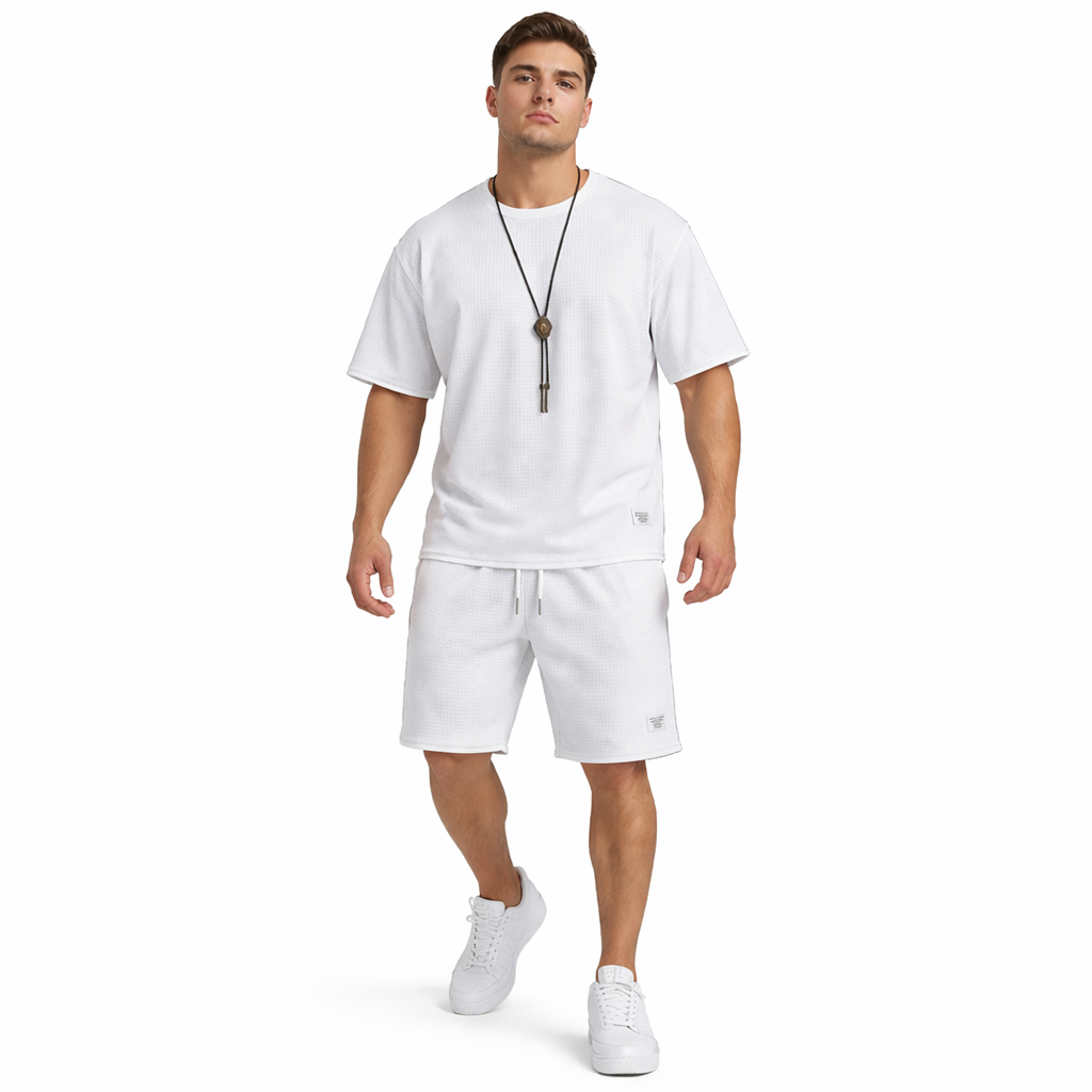 HypeWalk - Modern Shorts and T-Shirt Set Nova Drift