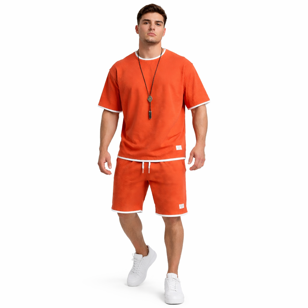 HypeWalk - Modern Shorts and T-Shirt Set Nova Drift