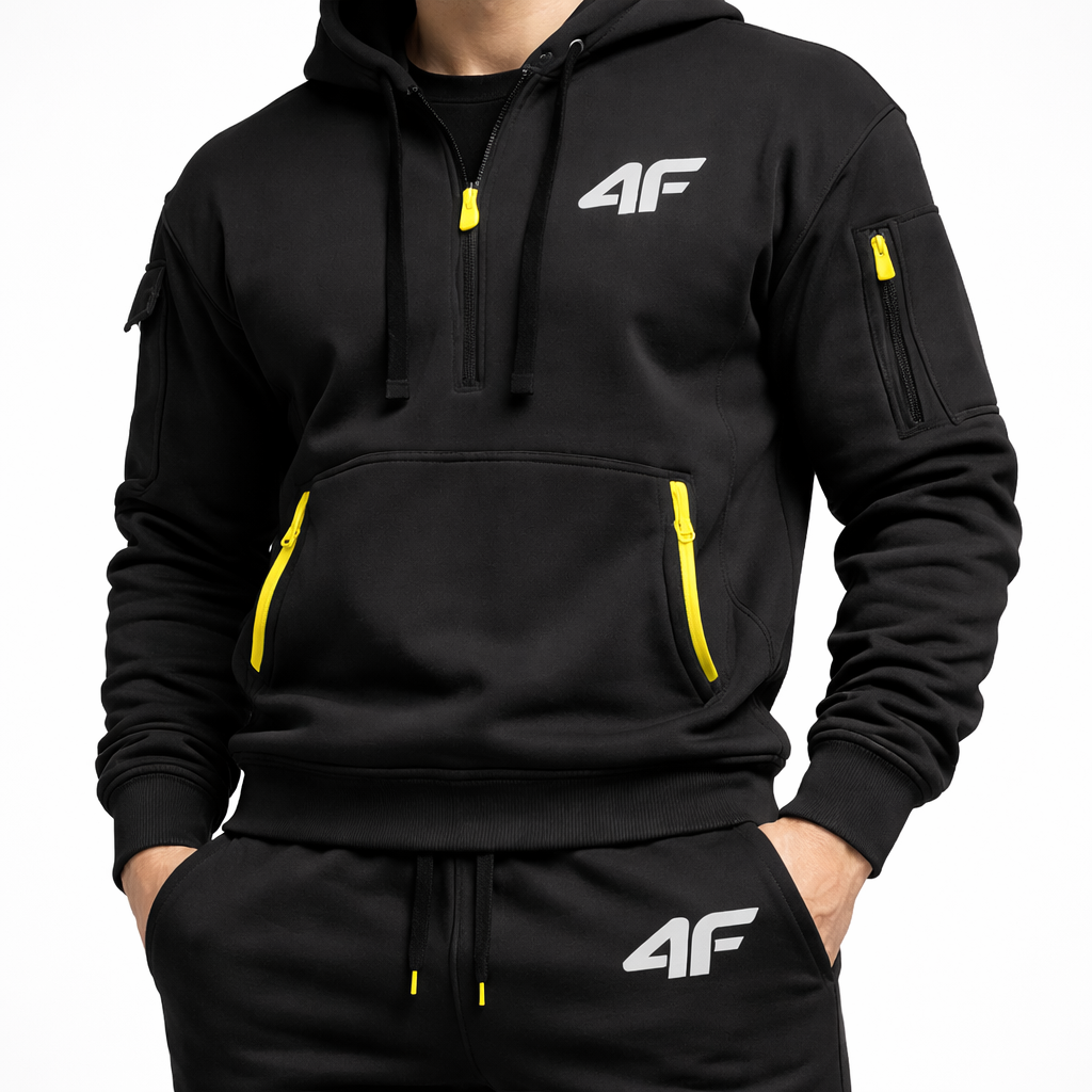 HypeWalk - Hooded Zip Running Tracksuit Set Aether Guard