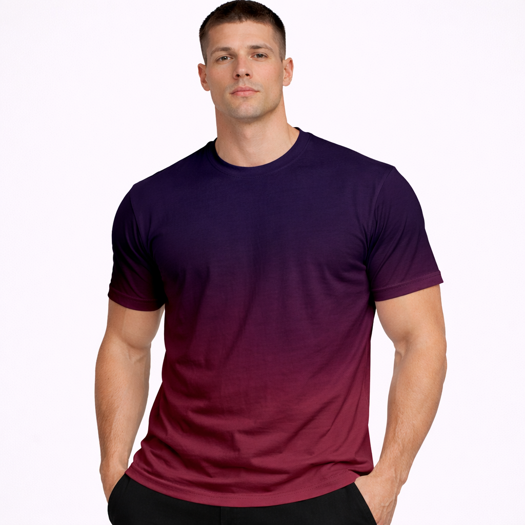 HypeWalk - Gradient Crewneck T-Shirt Nova Fade