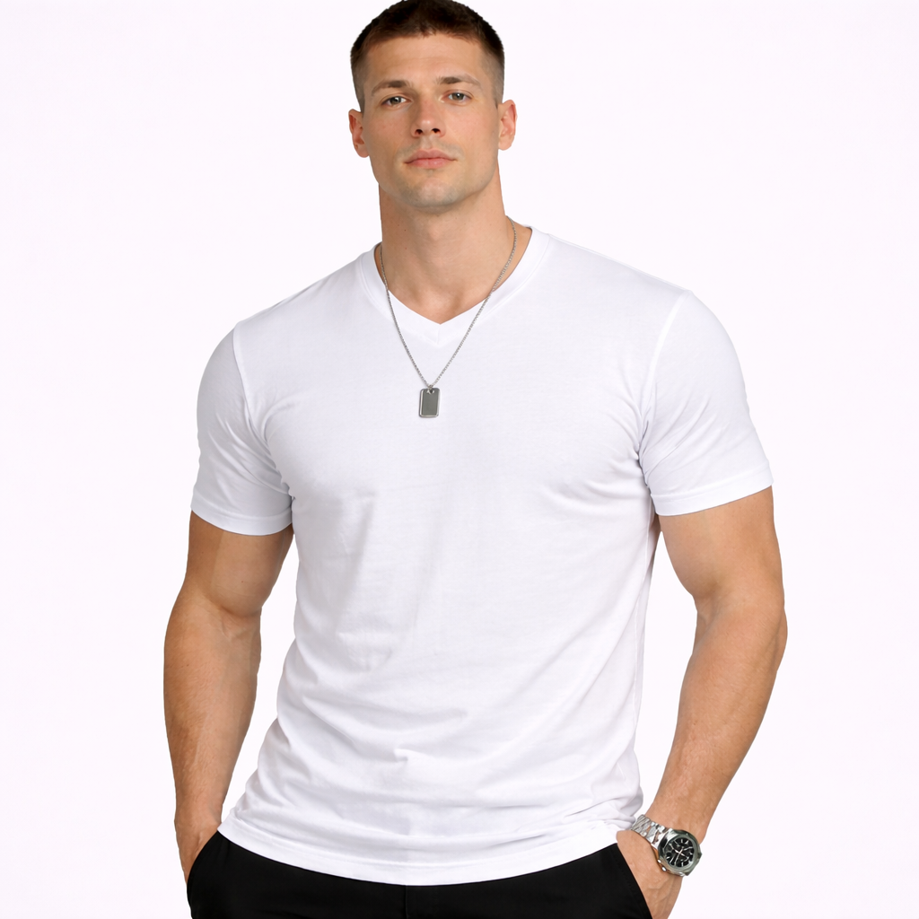 HypeWalk - Casual V-Neck T-Shirt Virel Ease