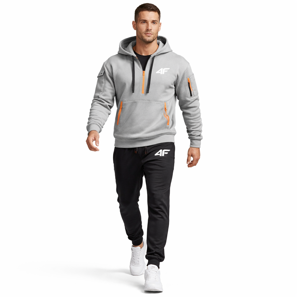 HypeWalk - Hooded Zip Running Tracksuit Set Aether Guard