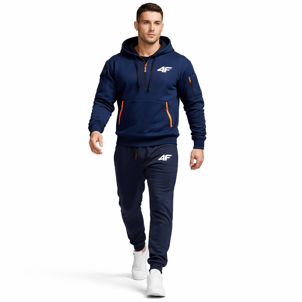 HypeWalk - Hooded Zip Running Tracksuit Set Aether Guard