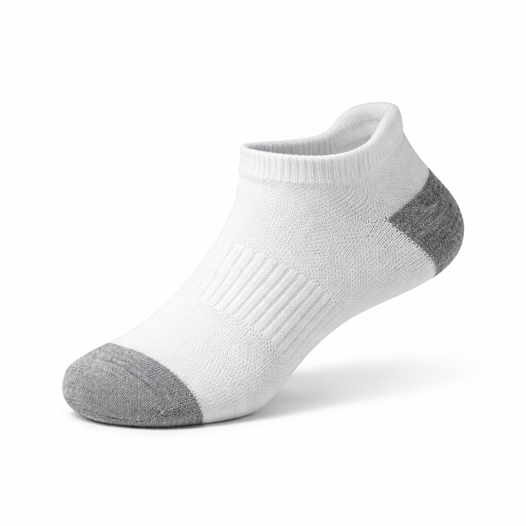 HypeWalk - 6-Pair Cotton Sport Socks Set Stride Core