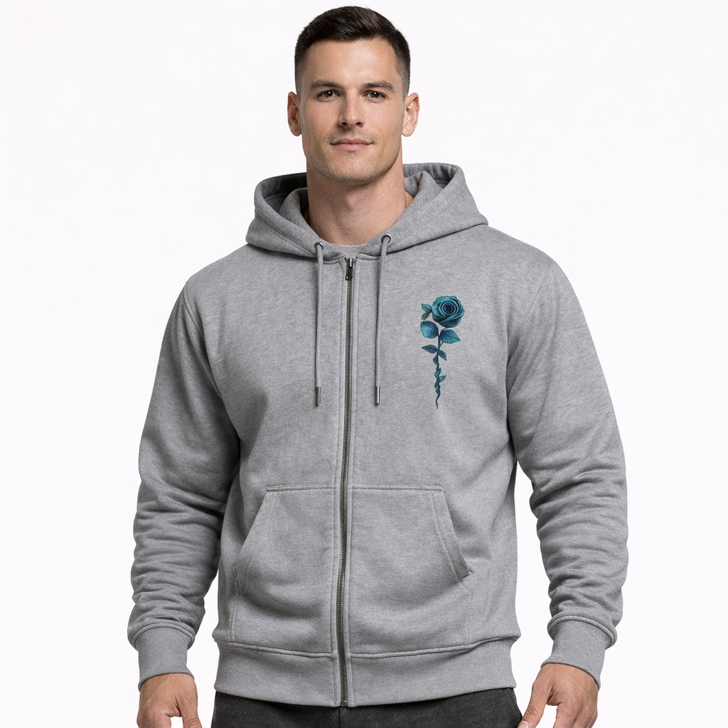 HypeWalk - Graphic Zip Hooded Sweatshirt Ado Virel