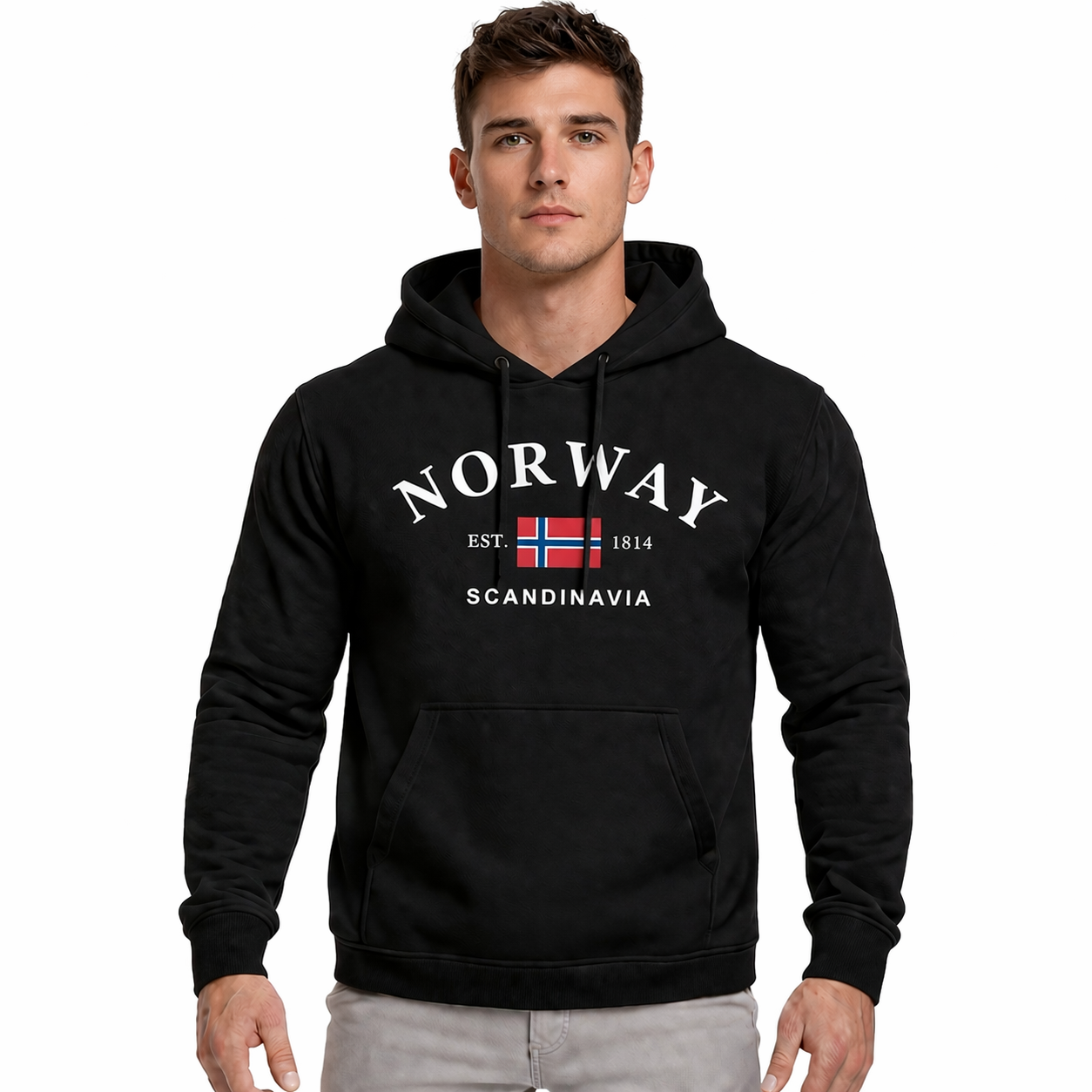 Hypewalk - Noru Printed Hooded Sweatshirt Noru Virel
