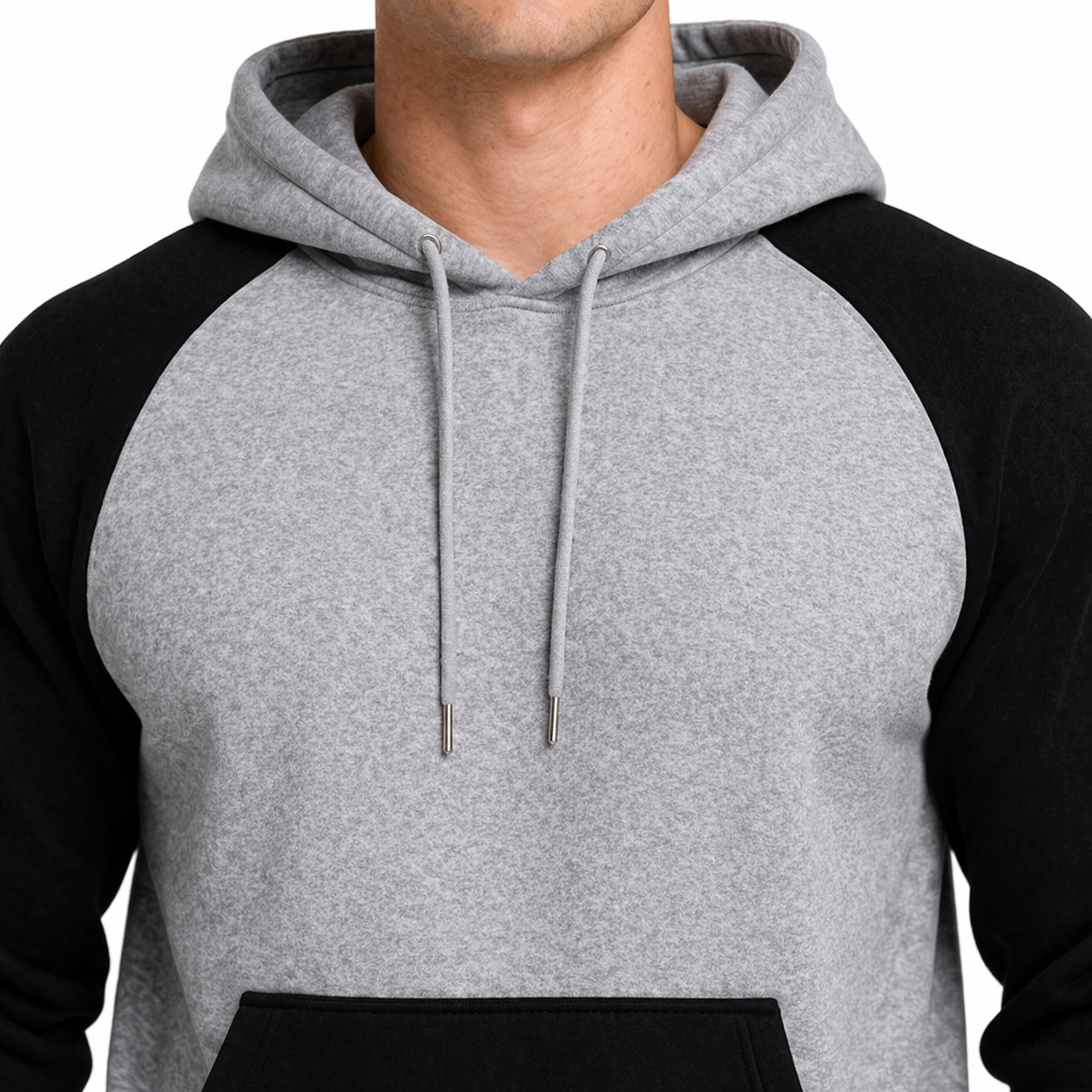 HypeWalk - Contrast Raglan Hooded Sweatshirt Nova Virel