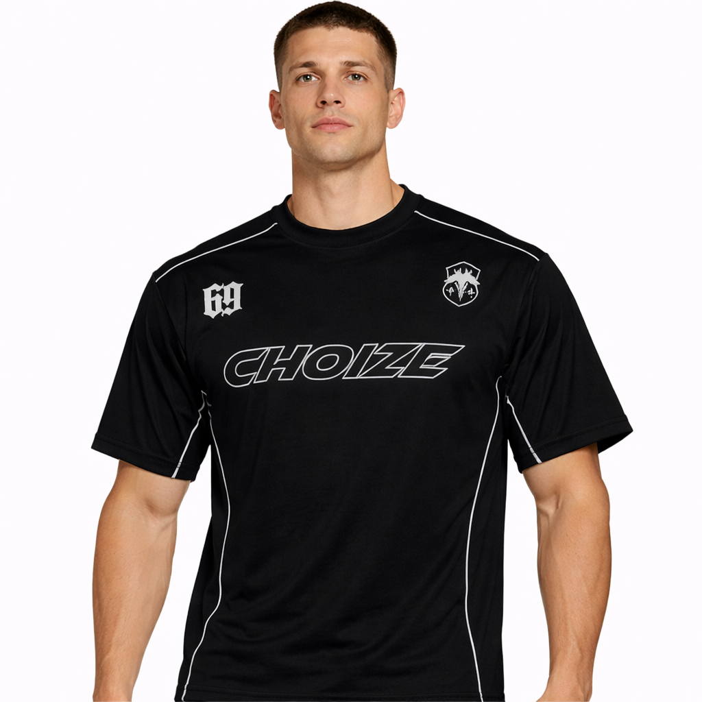 HypeWalk - Letter Print Crewneck T-Shirt Virel Core