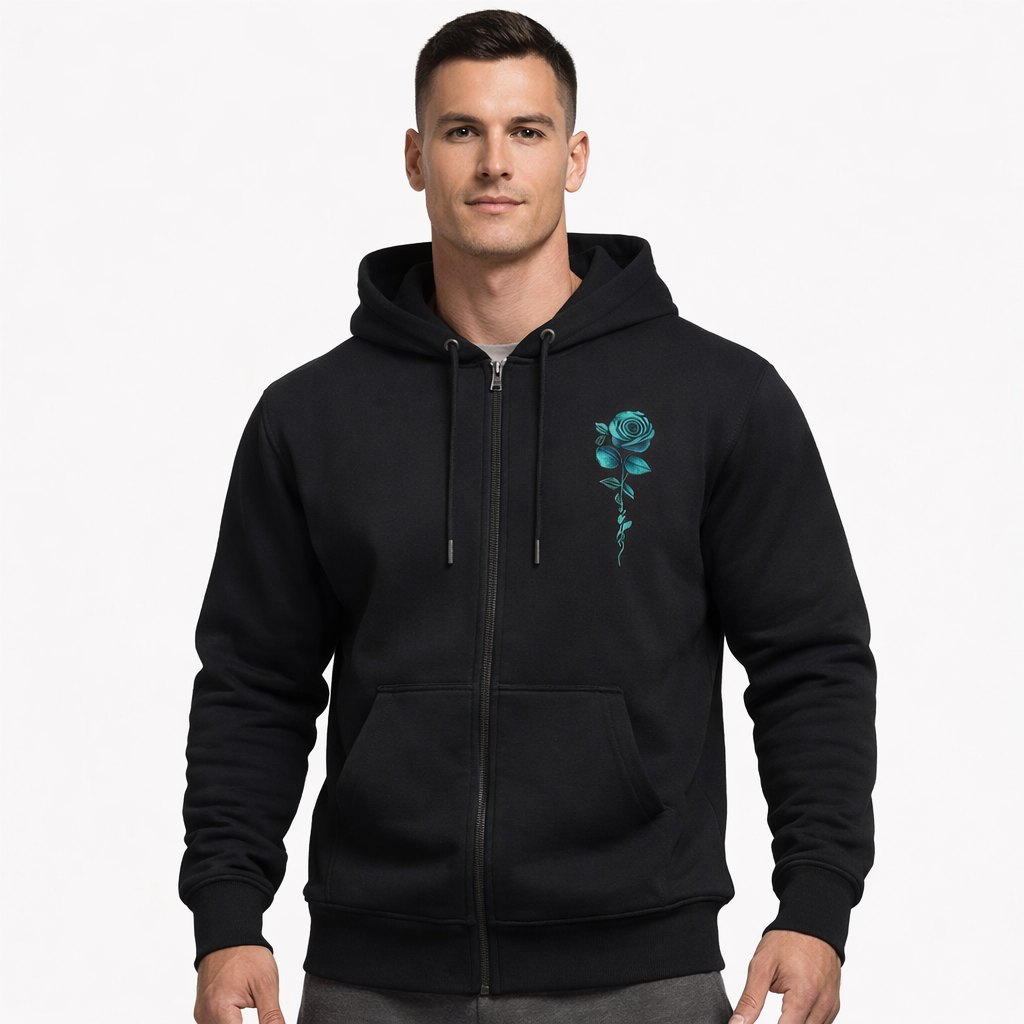 HypeWalk - Graphic Zip Hooded Sweatshirt Ado Virel