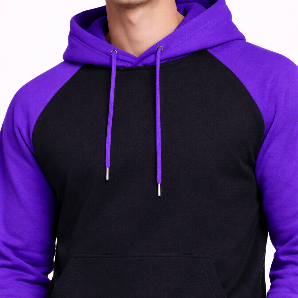 HypeWalk- Color Block Hooded Sweatshirt Chromis Flux