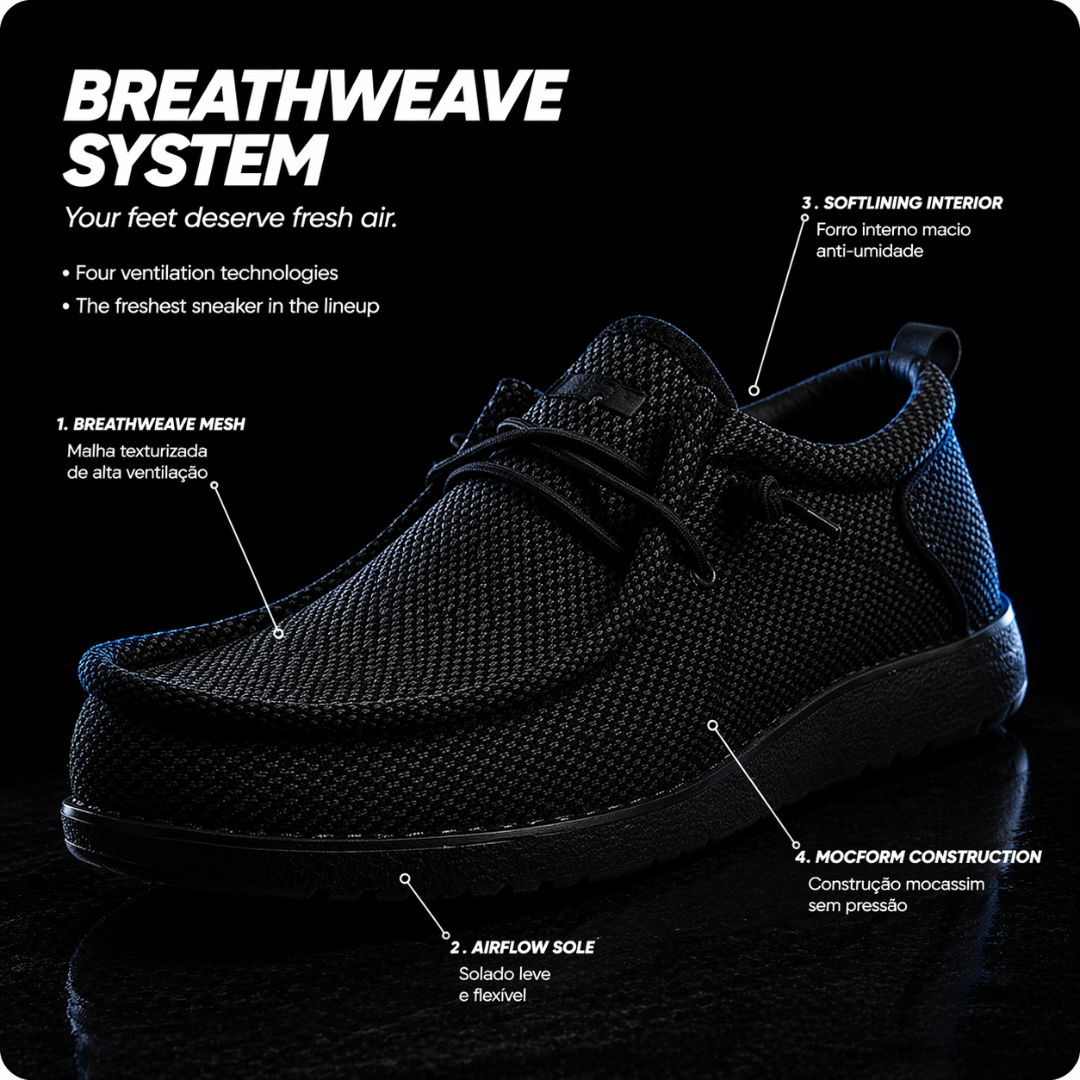 HypeWalk Casual Moc + Free Sock Pack