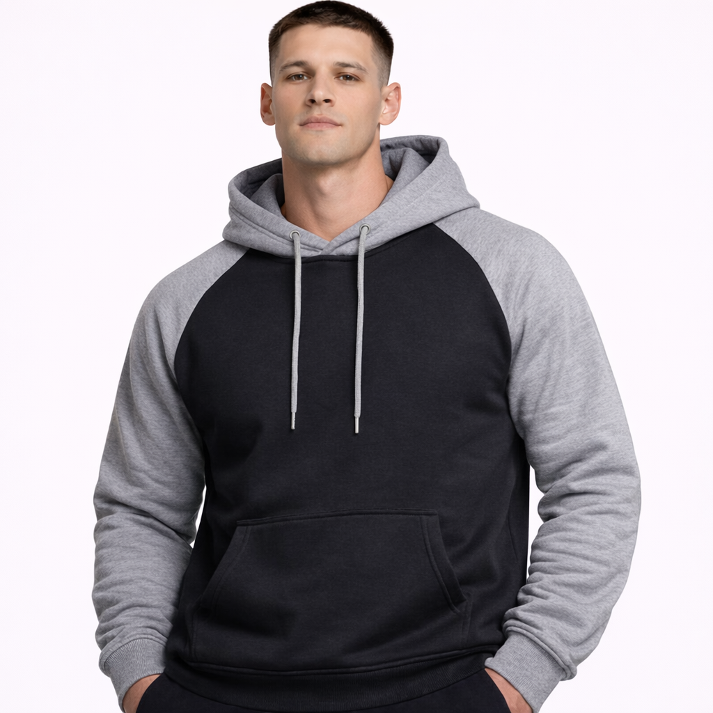 HypeWalk- Color Block Hooded Sweatshirt Chromis Flux