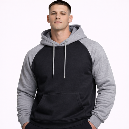 HypeWalk- Color Block Hooded Sweatshirt Chromis Flux