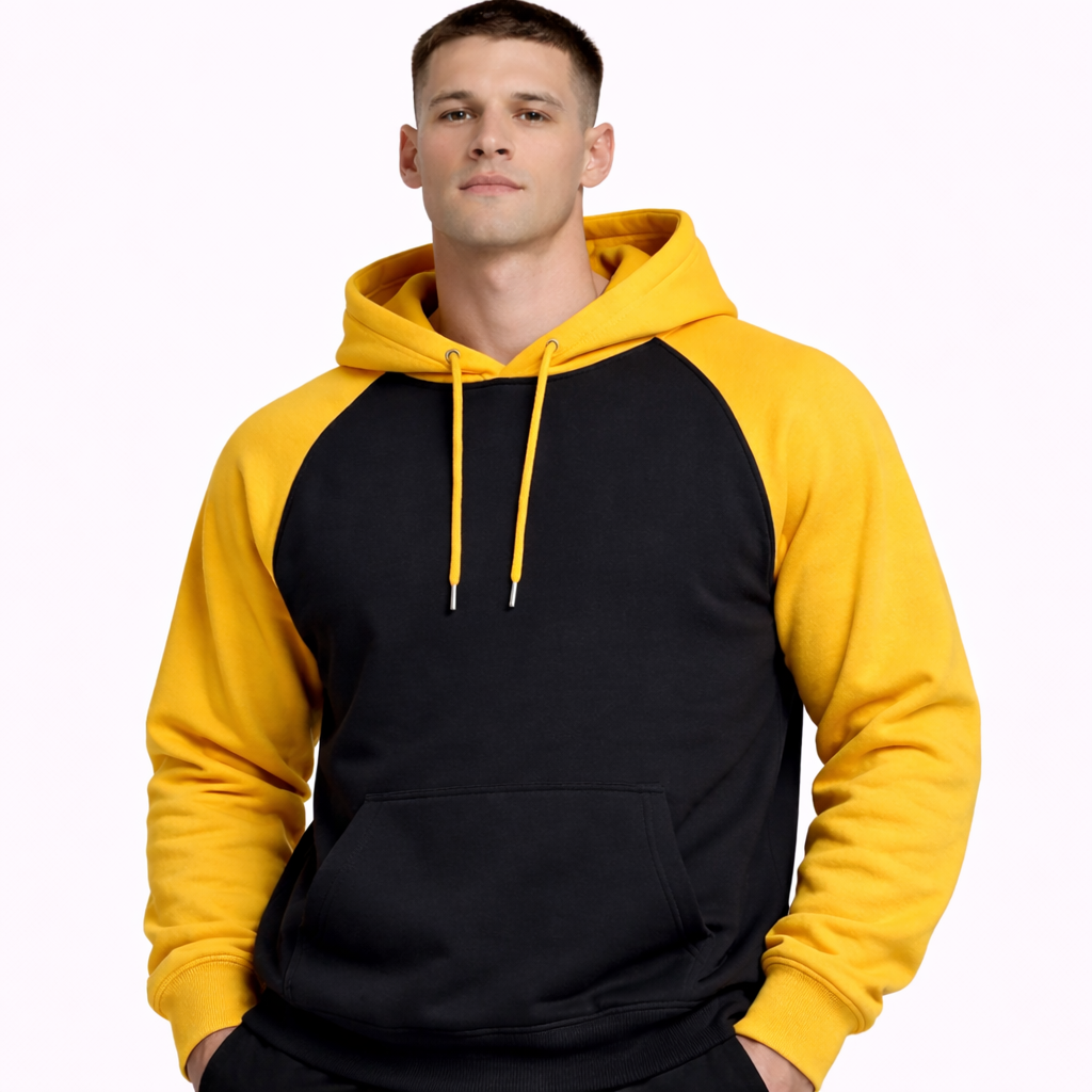 HypeWalk- Color Block Hooded Sweatshirt Chromis Flux