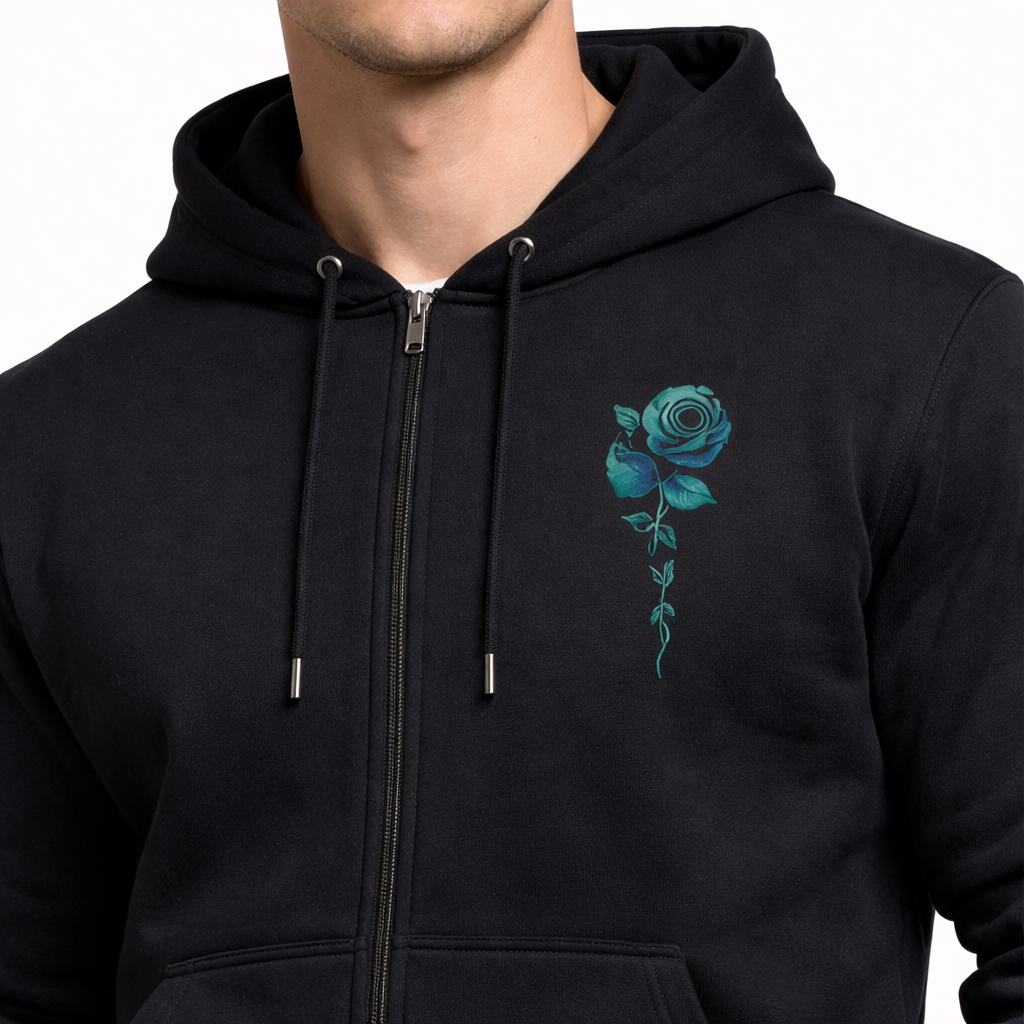 HypeWalk - Graphic Zip Hooded Sweatshirt Ado Virel