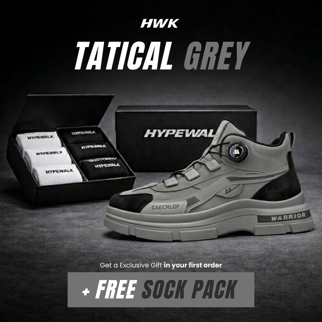 HypeWalk Tactical Gray + Free Sock Pack