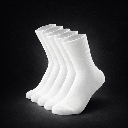 HypeWalk 5-Pair Streetwear Cotton Socks Set Urban Core