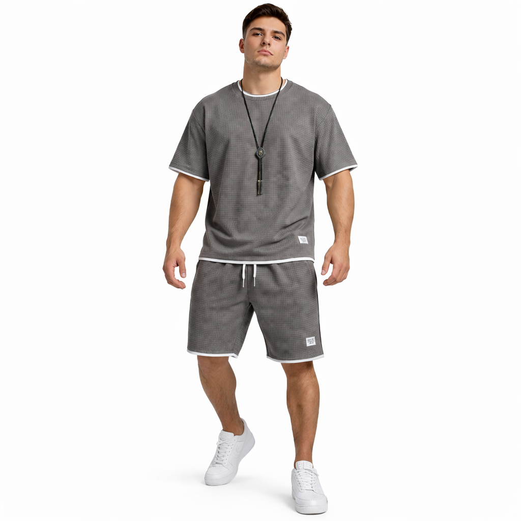 HypeWalk - Modern Shorts and T-Shirt Set Nova Drift