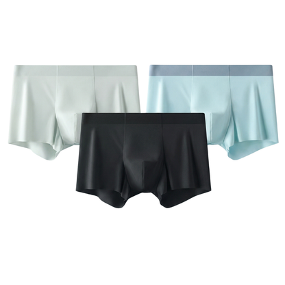HypeWalk - 3 Piece Ice Silk Boxer Briefs Set Lumina Core