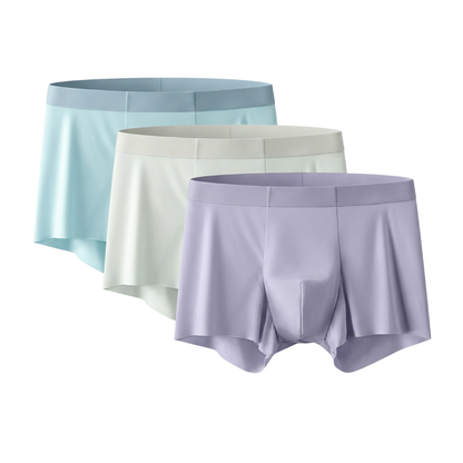 HypeWalk - 3 Piece Ice Silk Boxer Briefs Set Lumina Core