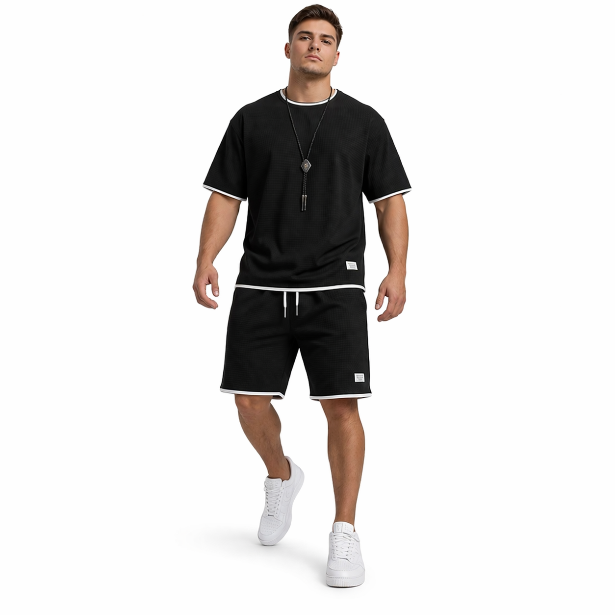 HypeWalk - Modern Shorts and T-Shirt Set Nova Drift