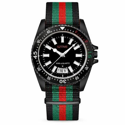 HypeWalk - Modern Nylon Strap Watch Chrona Virel
