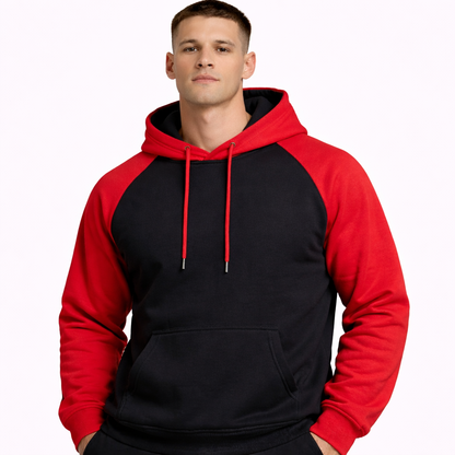 HypeWalk- Color Block Hooded Sweatshirt Chromis Flux
