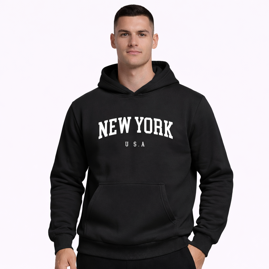 HypeWalk - Printed Hooded Sweatshirt Nova Echo