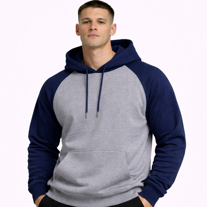 HypeWalk- Color Block Hooded Sweatshirt Chromis Flux