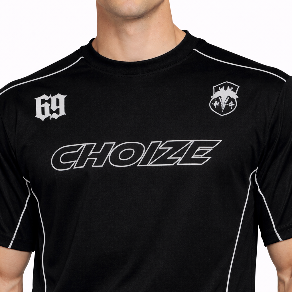 HypeWalk - Letter Print Crewneck T-Shirt Virel Core