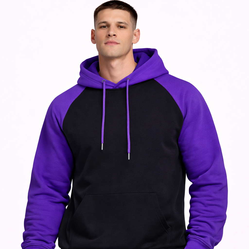 HypeWalk- Color Block Hooded Sweatshirt Chromis Flux