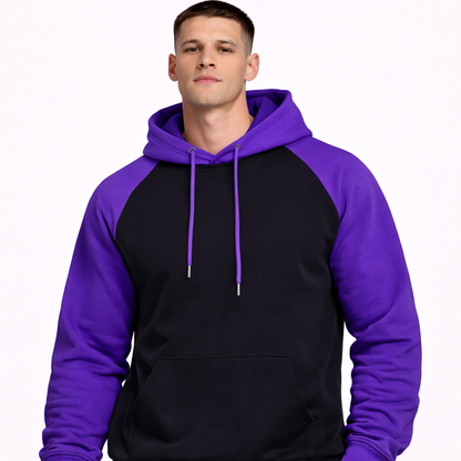 HypeWalk- Color Block Hooded Sweatshirt Chromis Flux