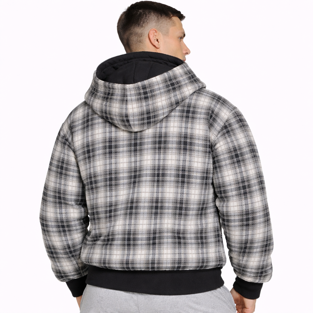 HypeWalk - Reversible Plaid Hooded Sweatshirt Heritage Flux