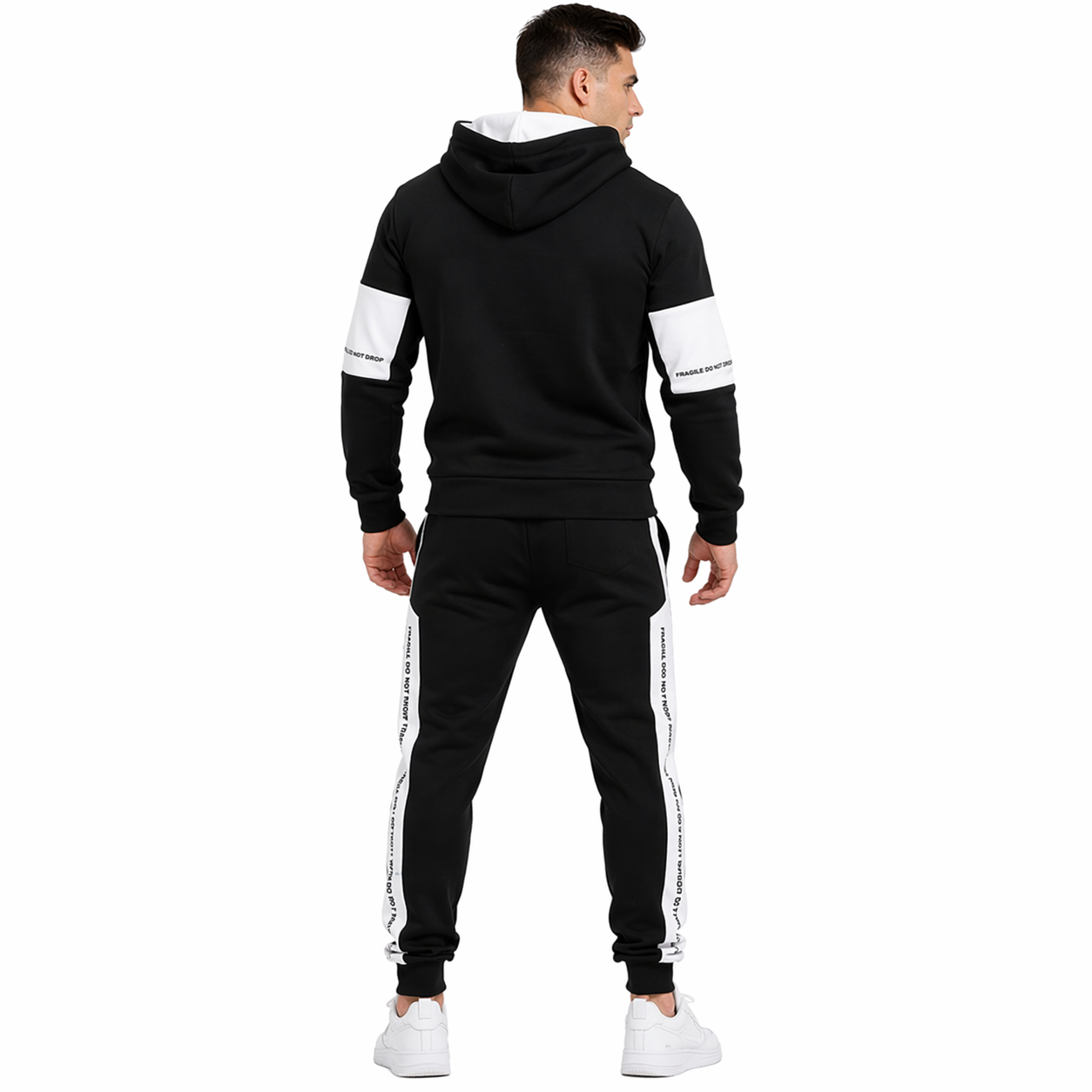 HypeWalk - Casual Printed Sweat Set Vanta Echo
